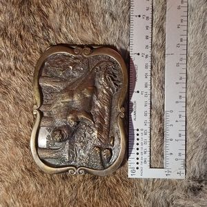 Vintage otter belt buckle